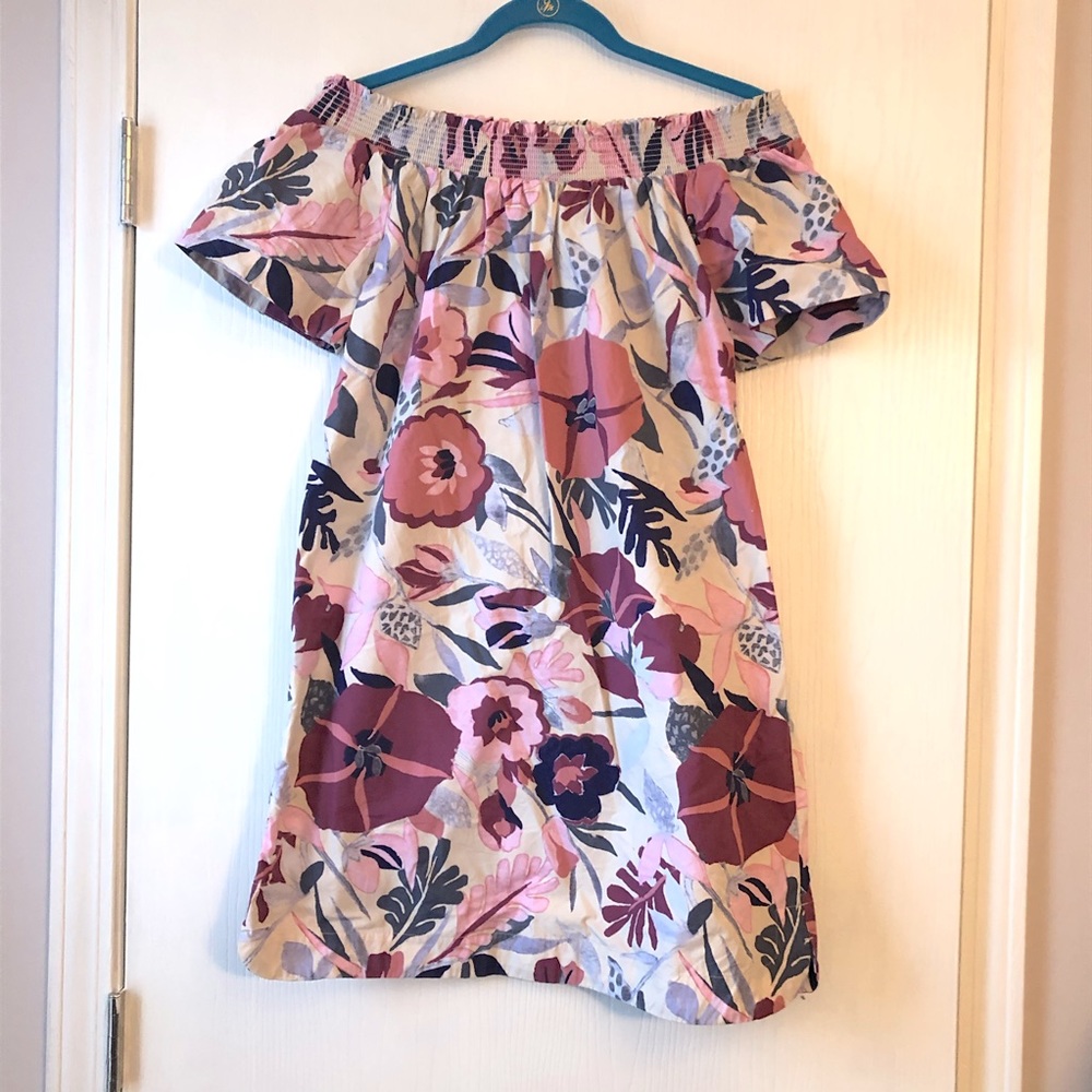 Floral Off-the-Shoulder Dress